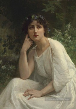 portrait guillaume jouvenel des ursins Tableau Peinture - Femme en blanc Guillaume Seignac